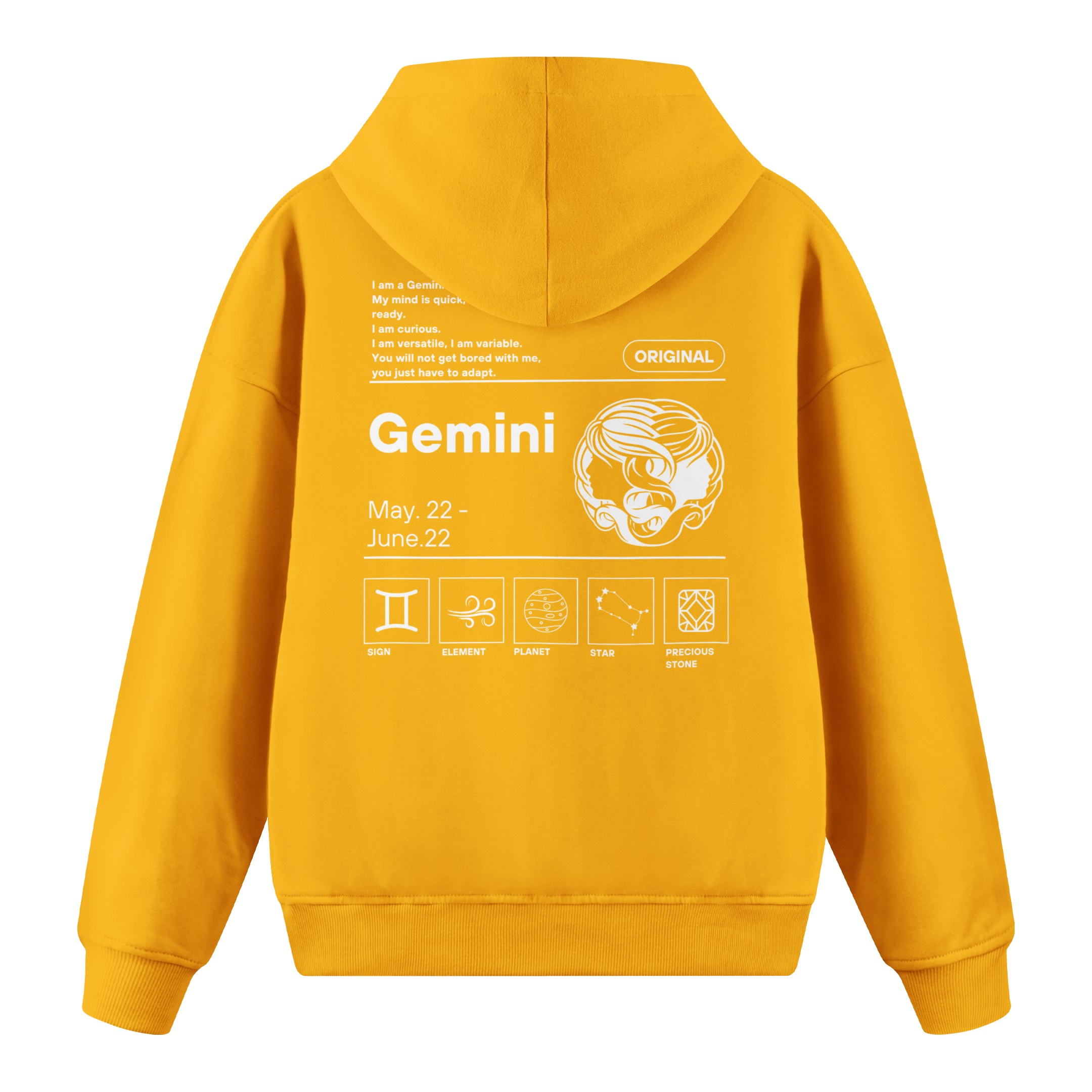 Gemini - Regular Fit Hoodie