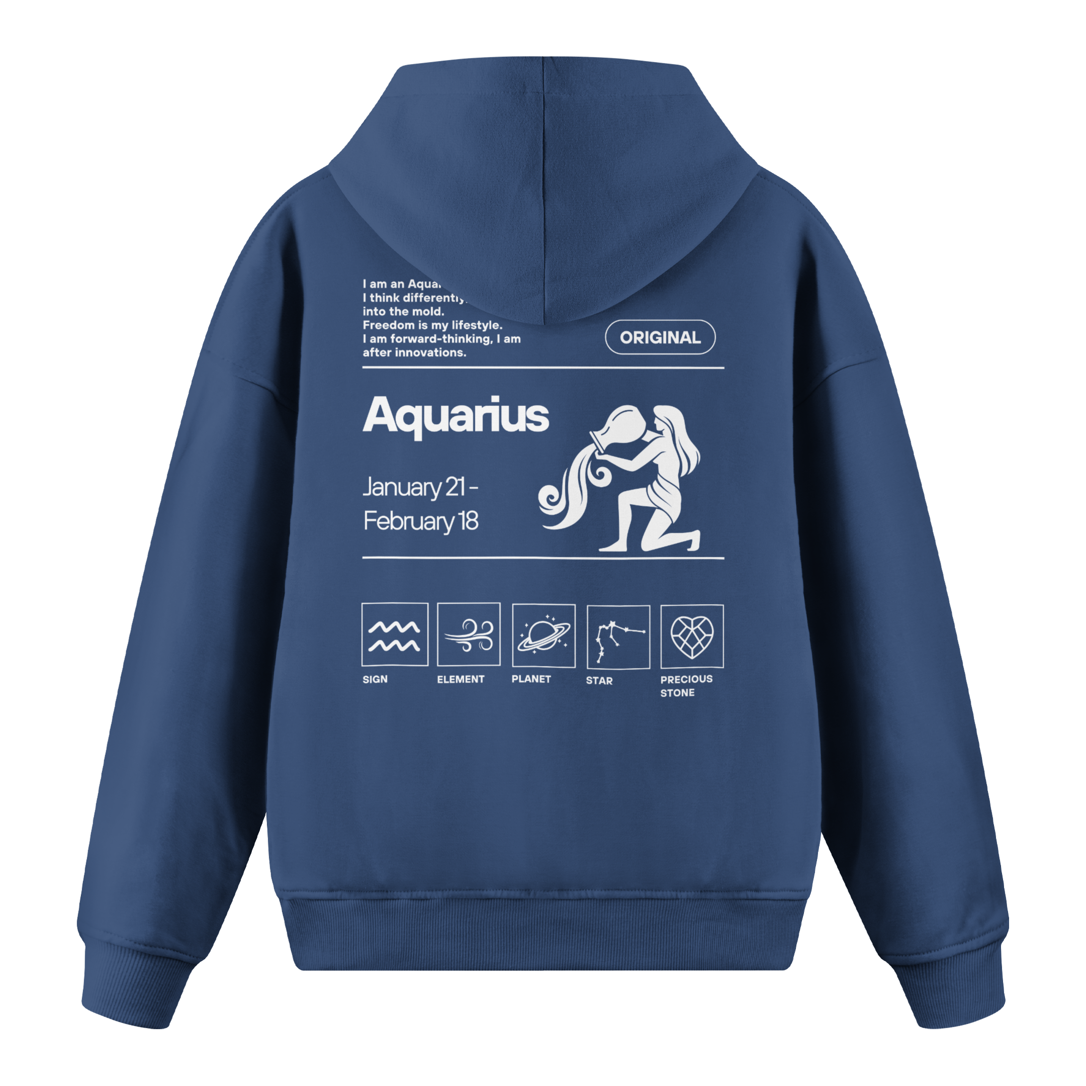 Aquarius - Regular Fit Hoodie