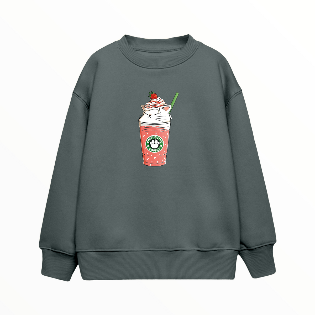 Catpuccino - Çocuk Sweatshirt