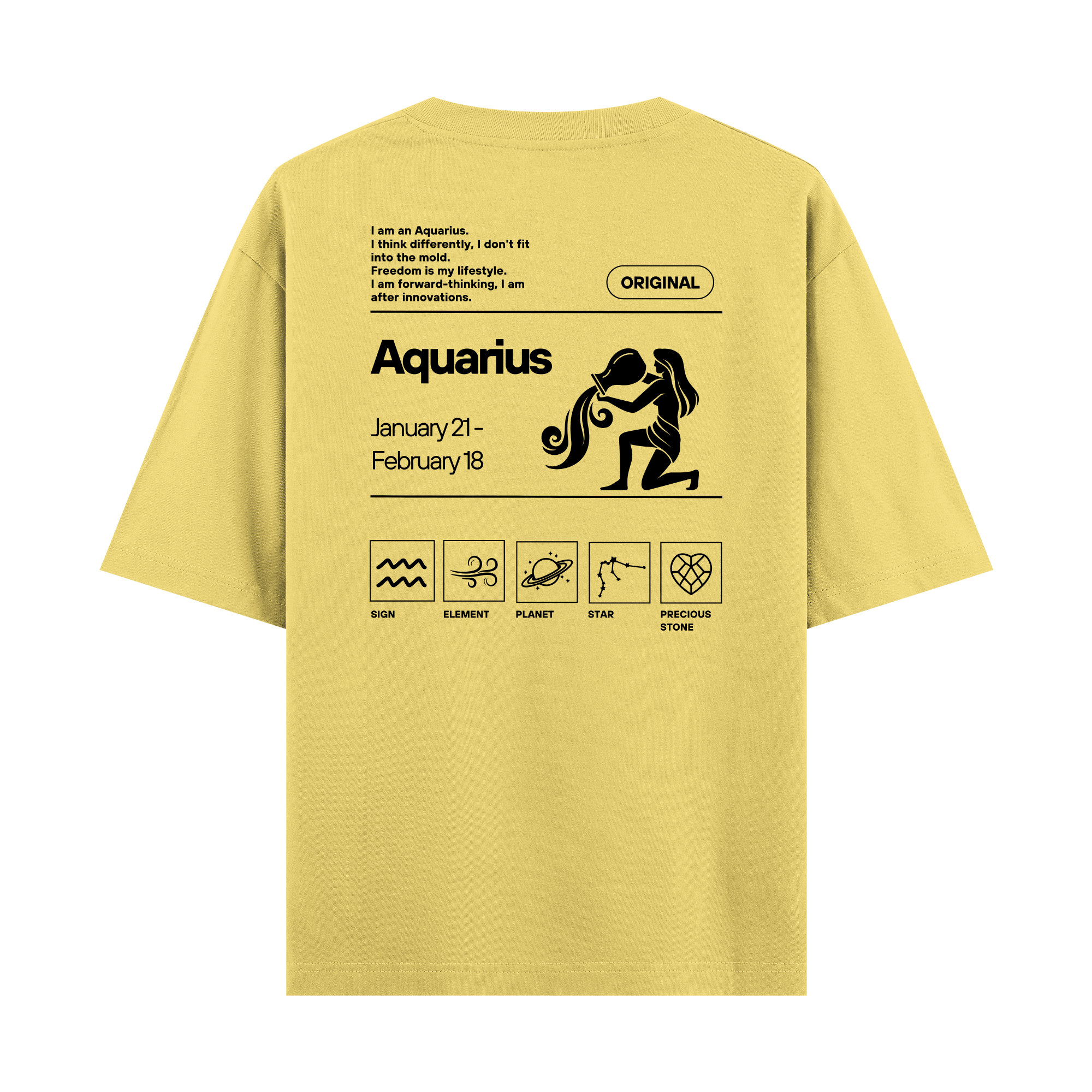 Aquarius - Oversize T-shirt