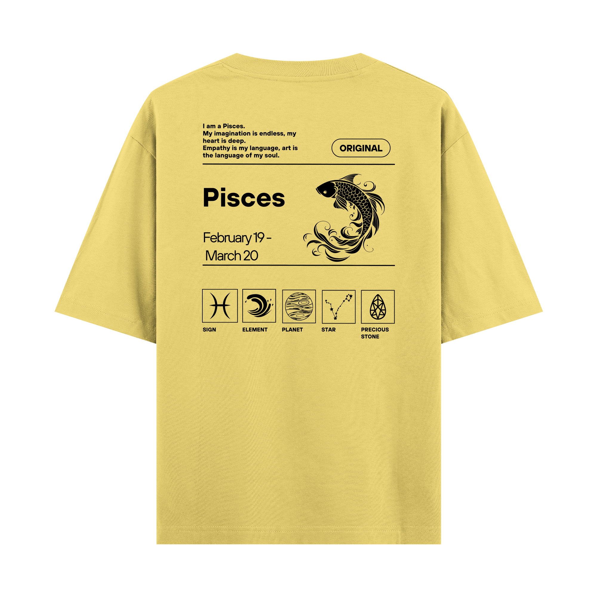 Pisces - Oversize T-shirt