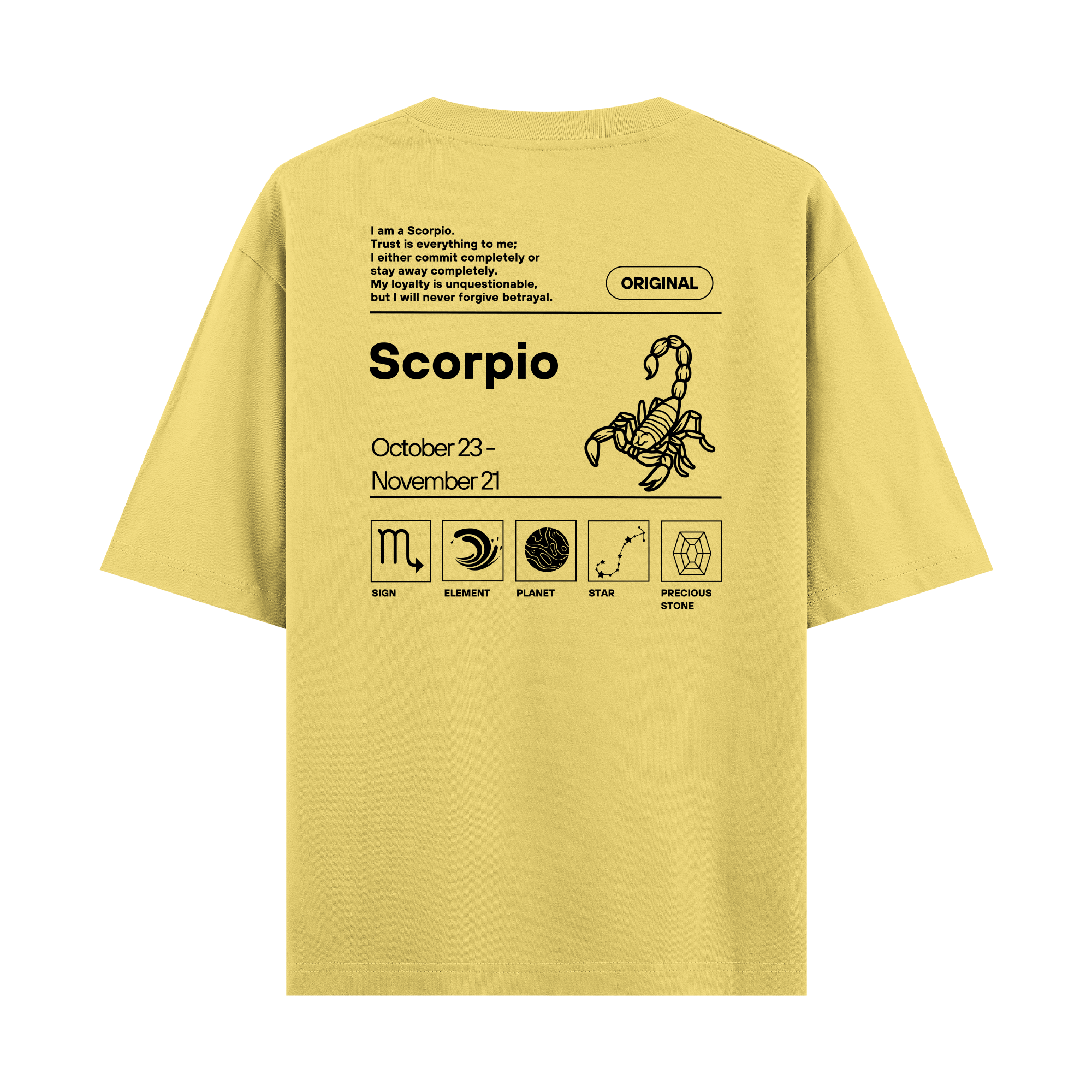 Scorpio - Oversize T-shirt