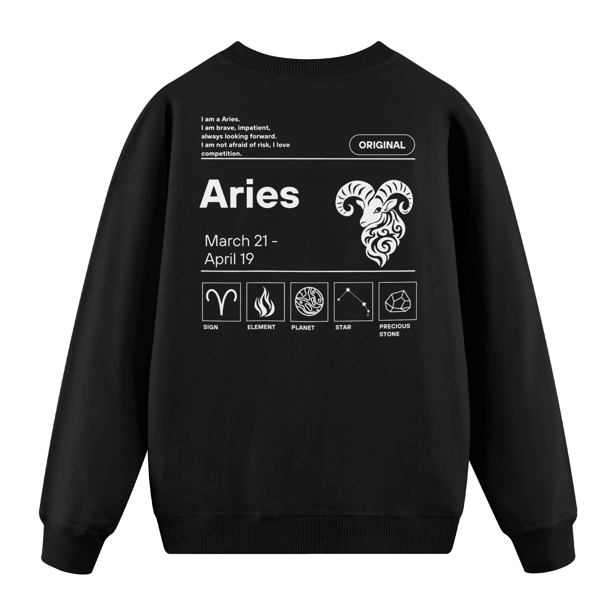 Aries - Regular Fit Sweatshirt