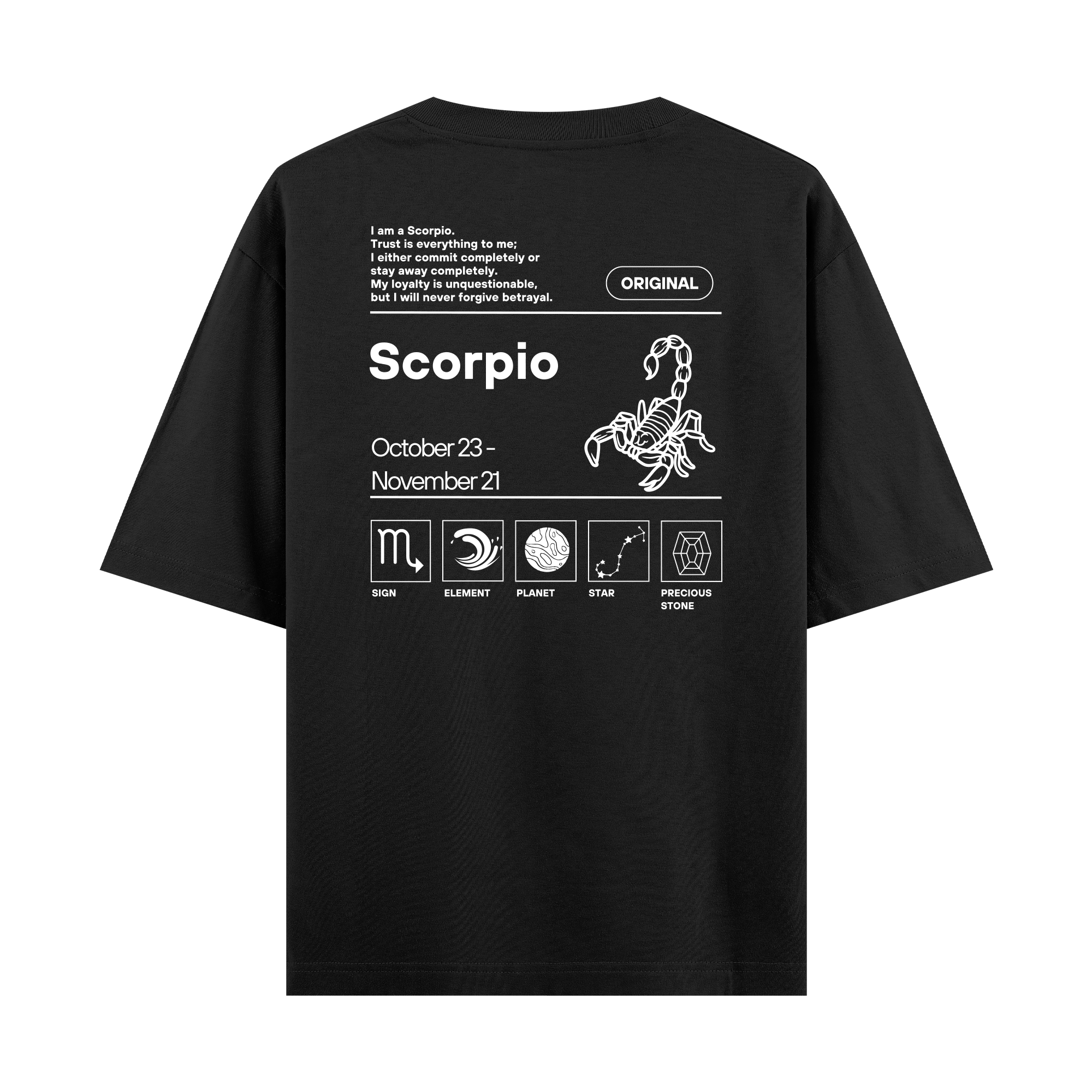 Scorpio - Oversize T-shirt