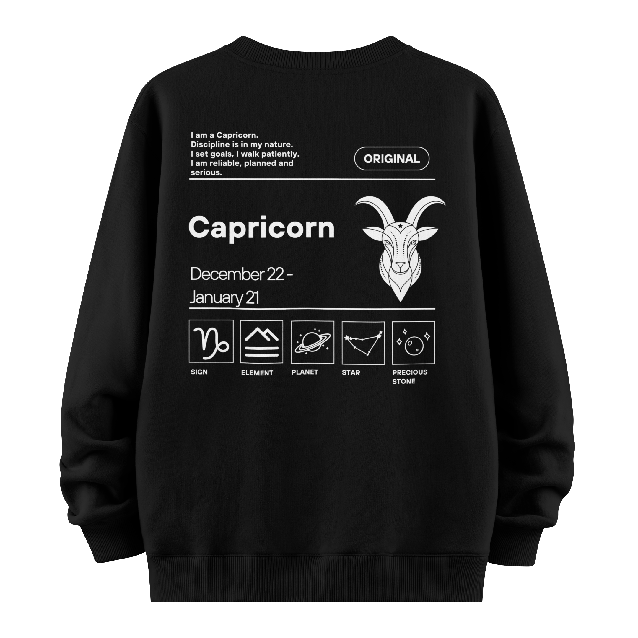 Capricorn - Oversize Sweatshirt
