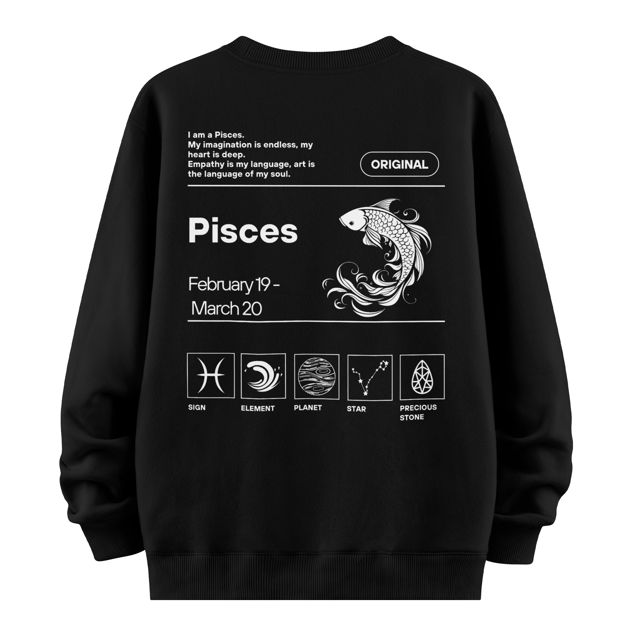Pisces - Oversize Sweatshirt