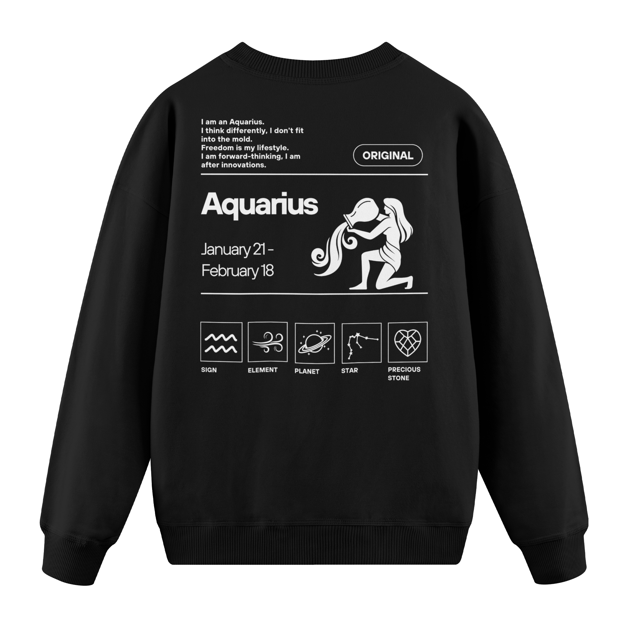 Aquarius - Regular Fit Sweatshirt