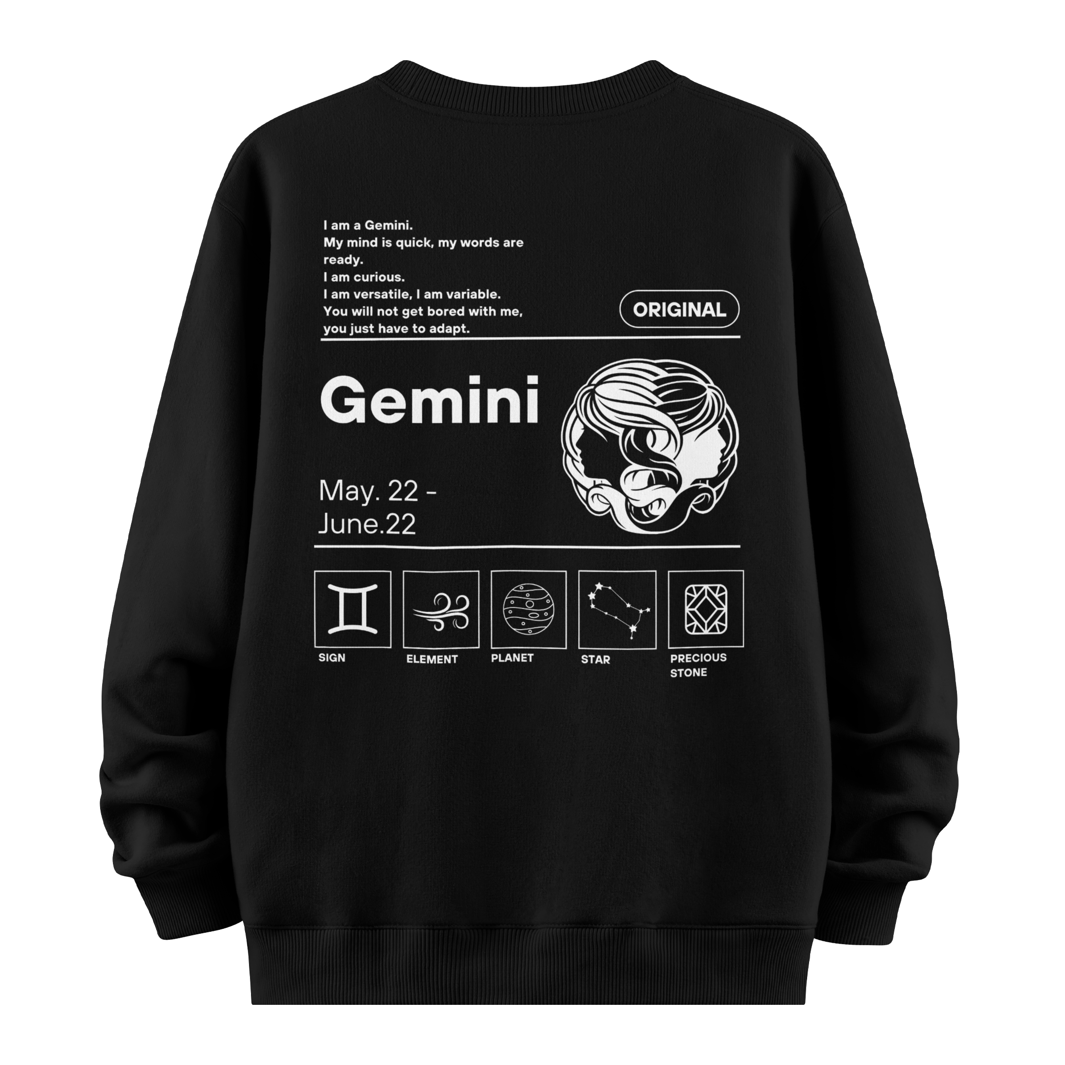 Gemini - Oversize Sweatshirt