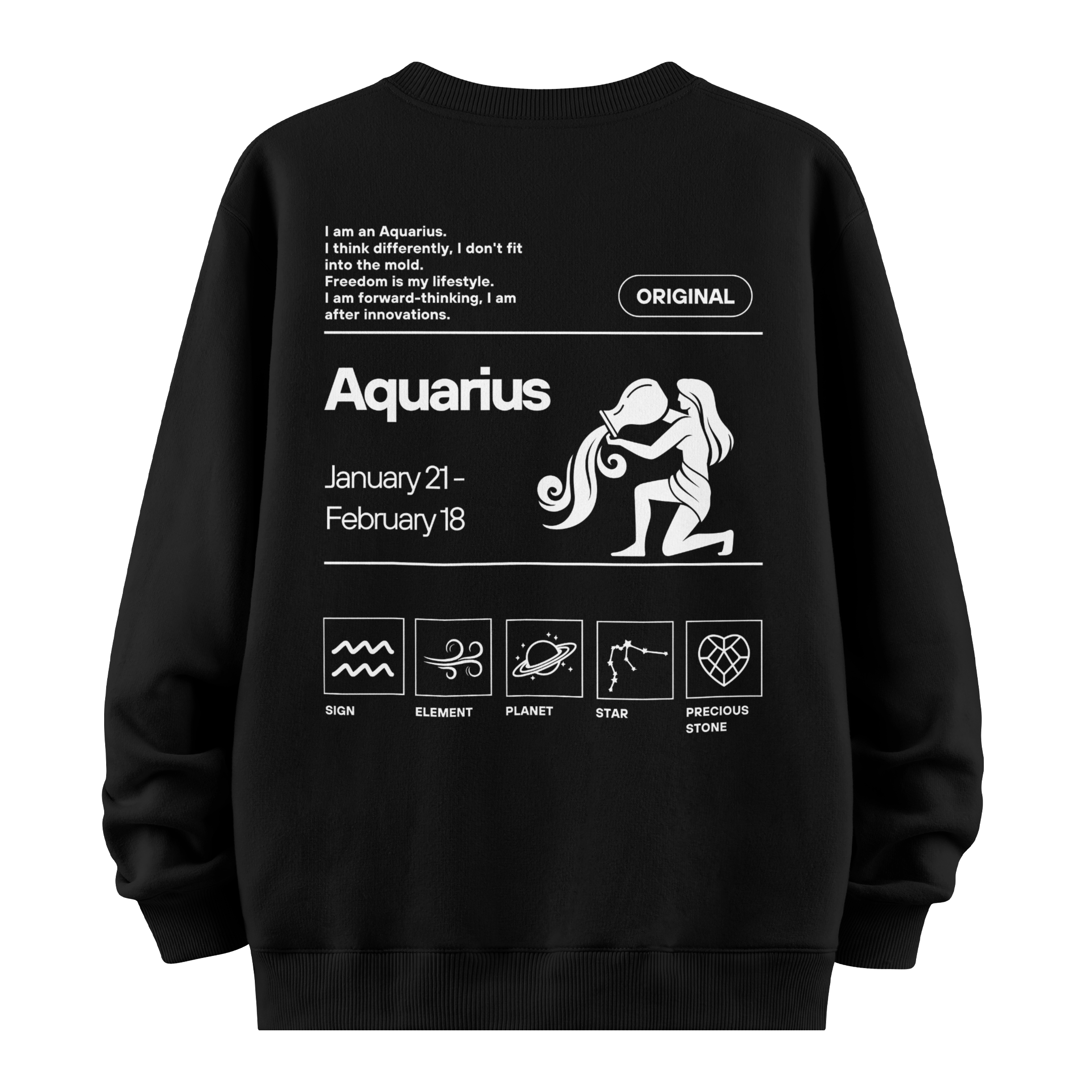 Aquarius - Oversize Sweatshirt