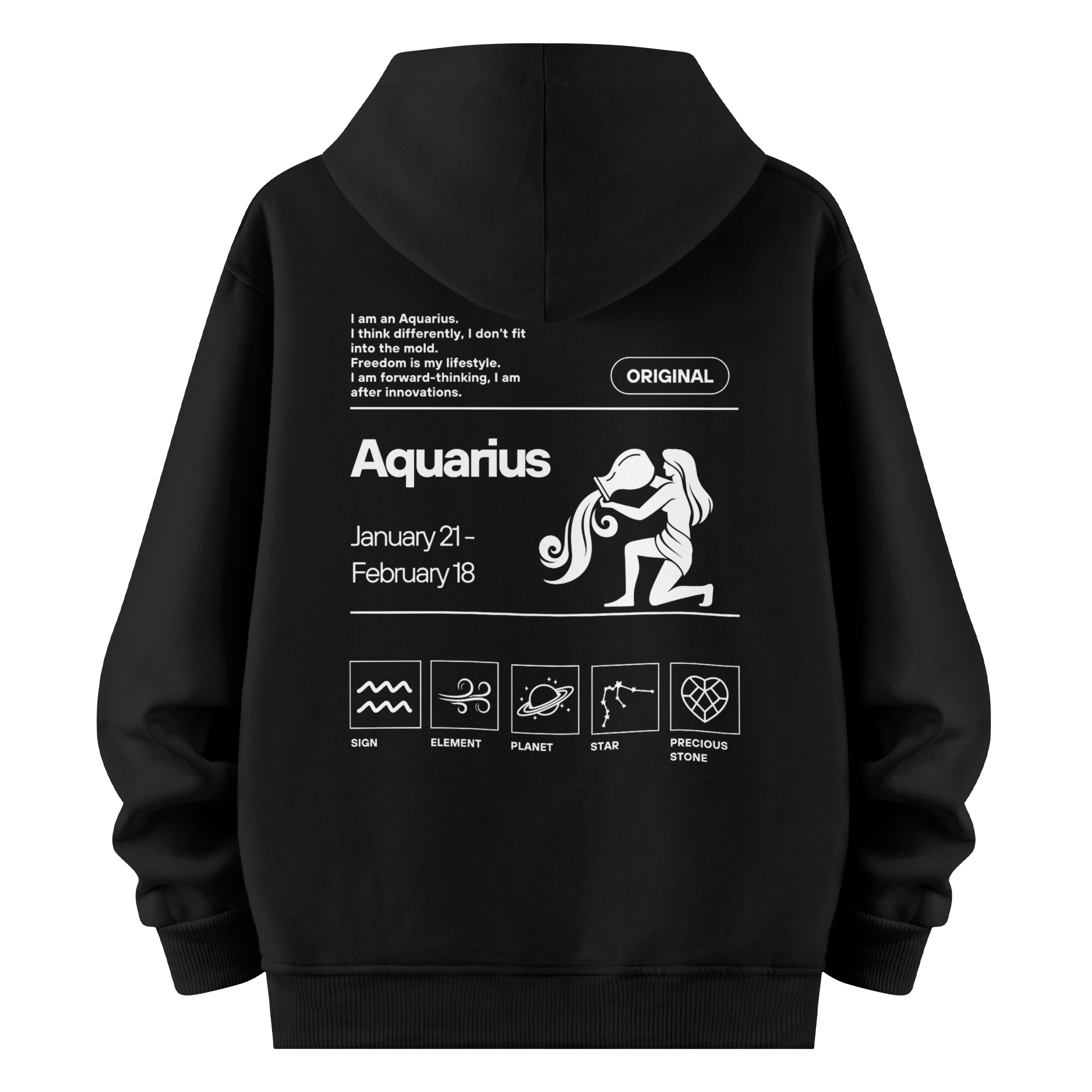 Aquarius - Oversize Hoodie
