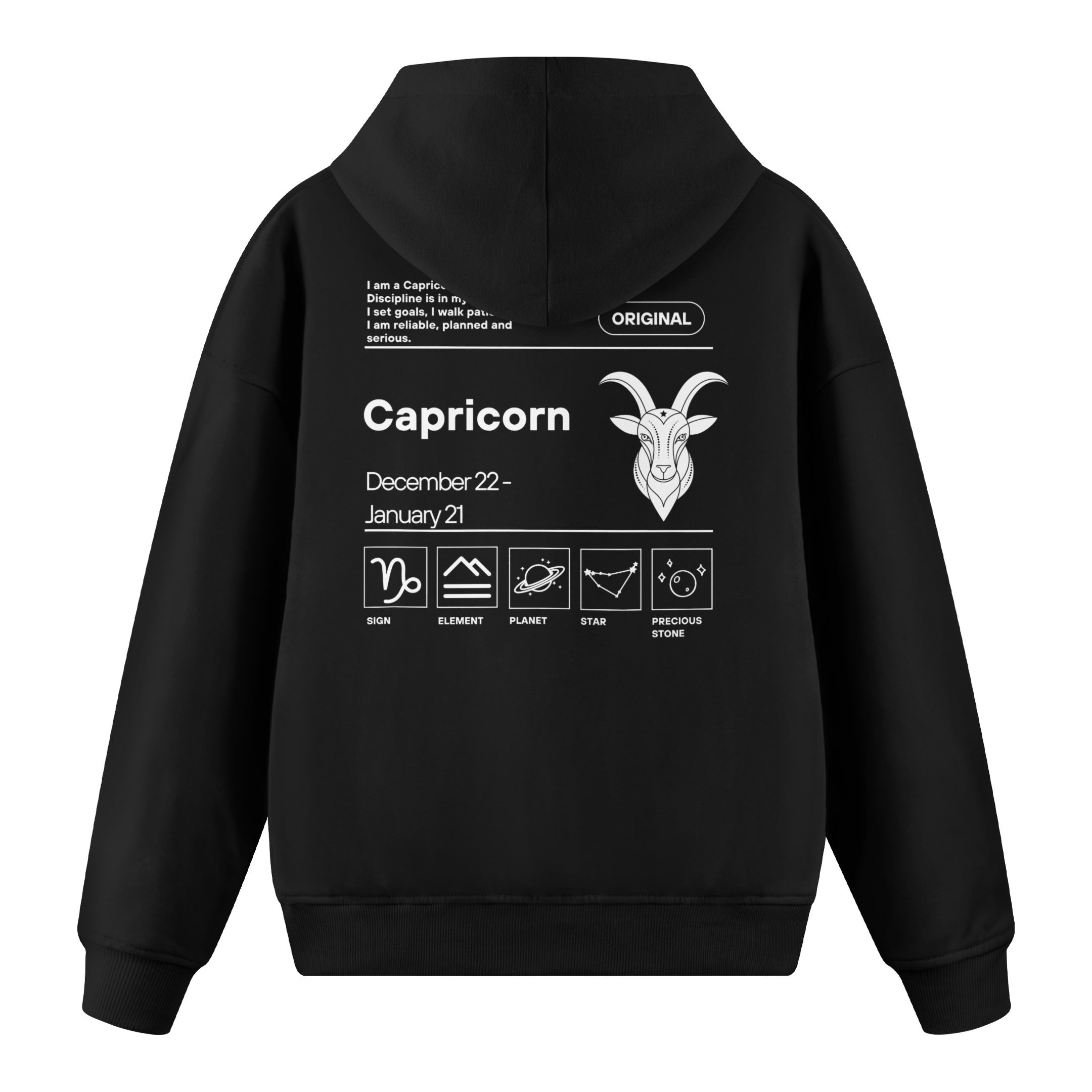 Capricorn - Regular Fit Hoodie
