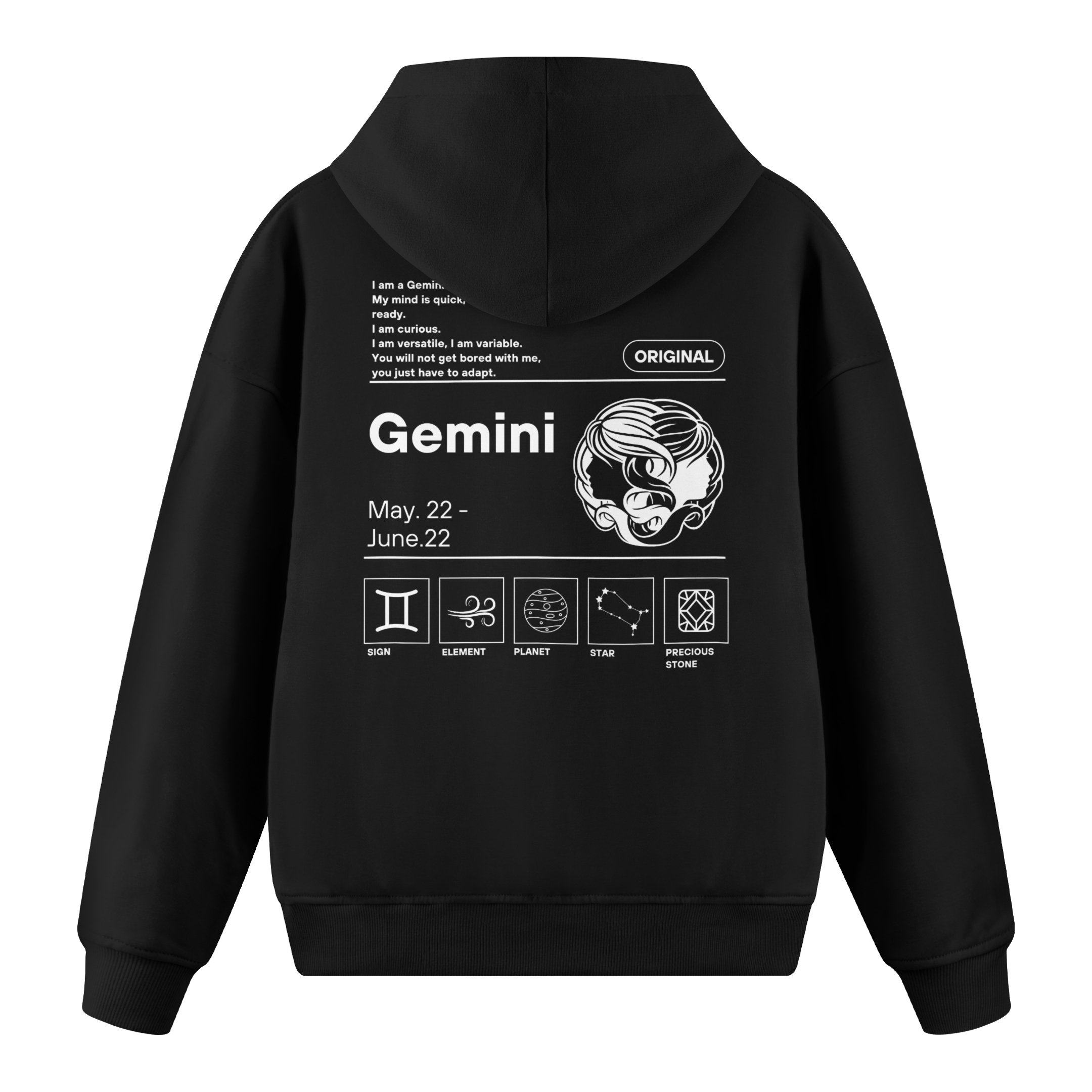 Gemini - Regular Fit Hoodie