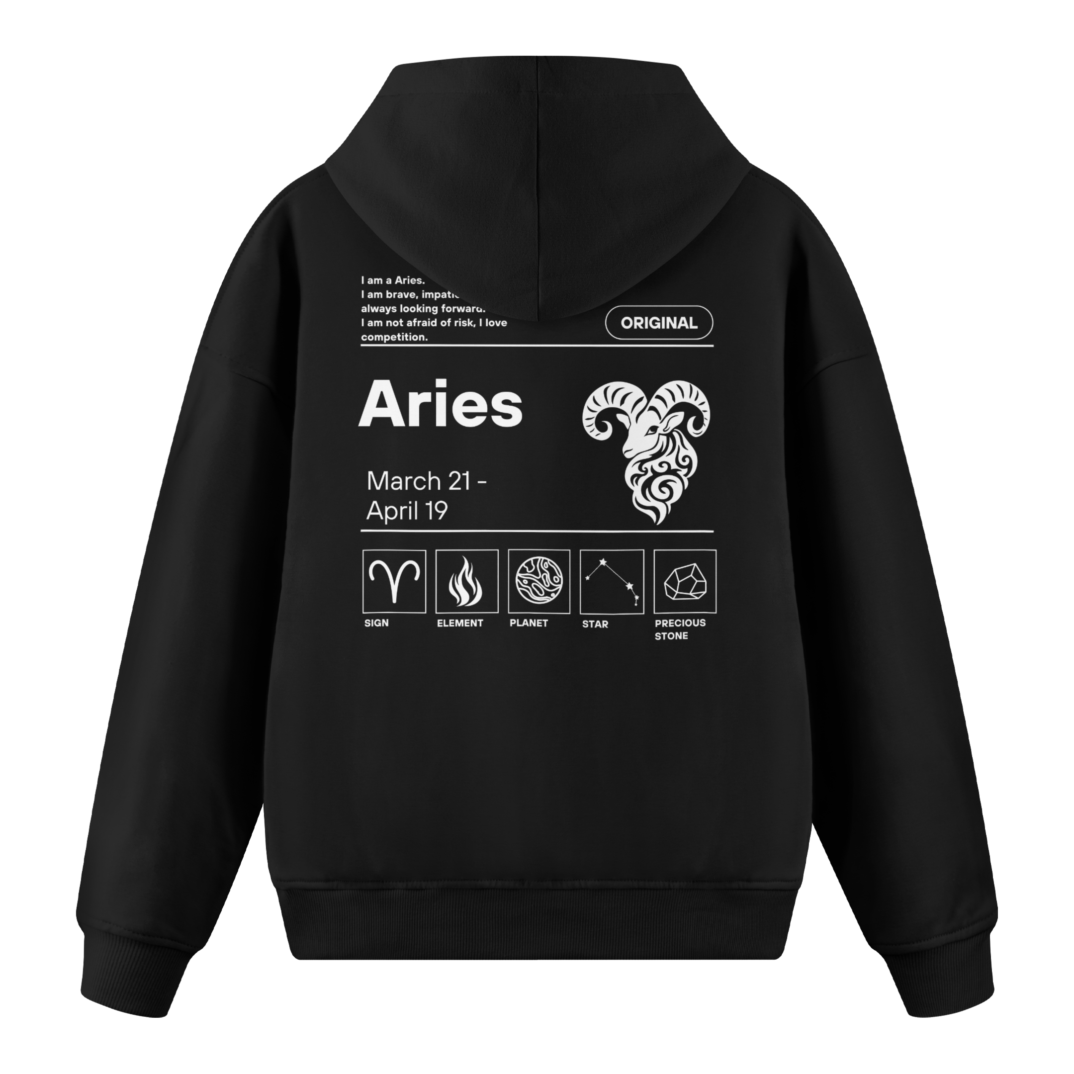 Aries - Regular Fit Hoodie