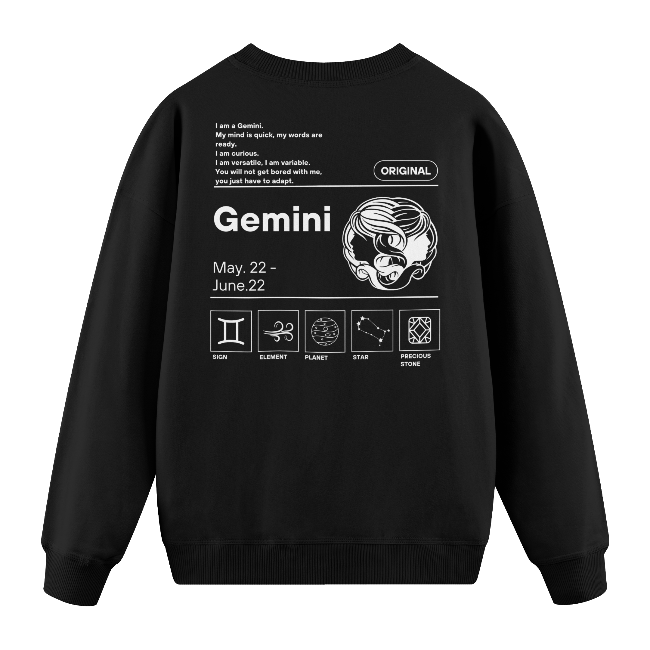 Gemini - Regular Fit Sweatshirt