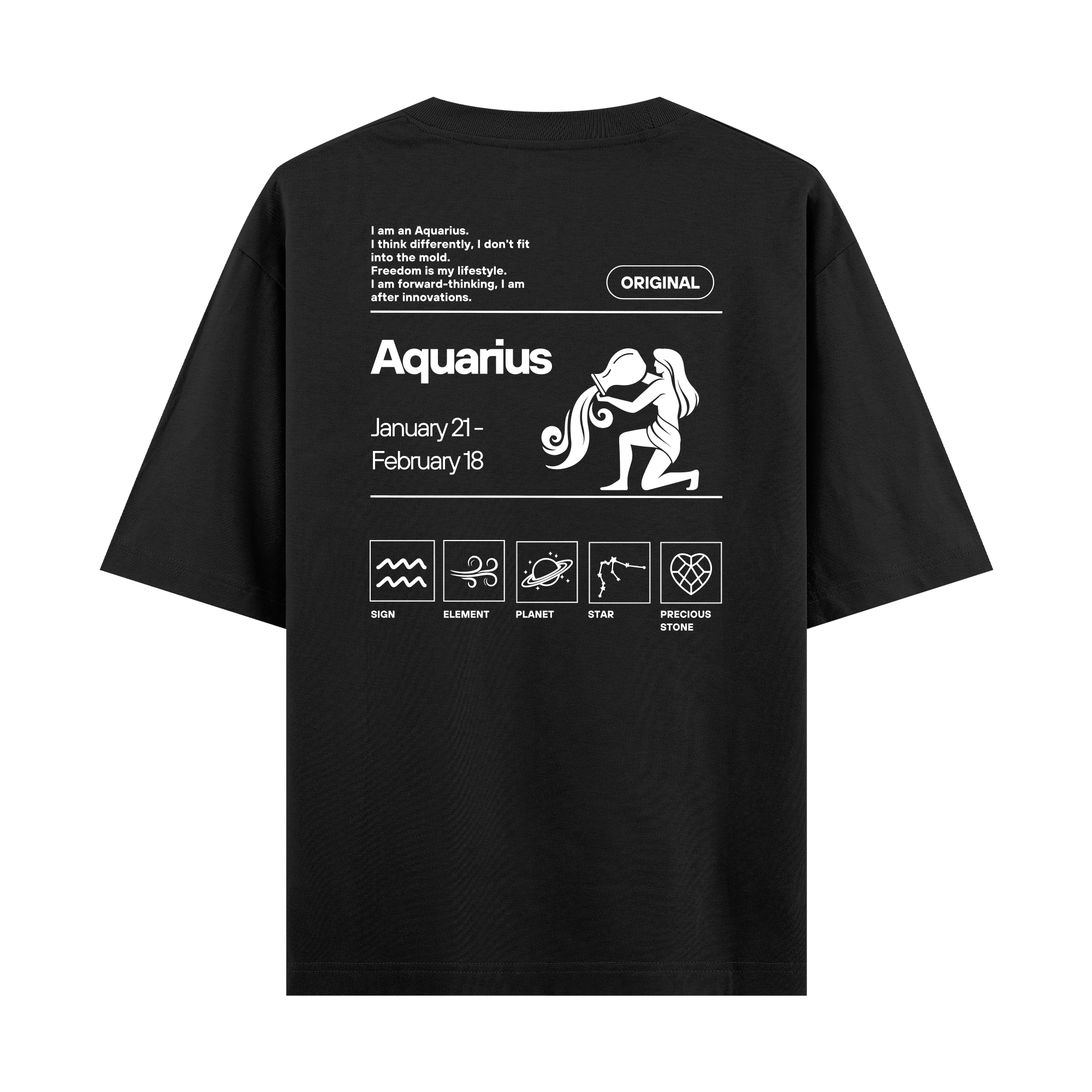 Aquarius - Oversize T-shirt