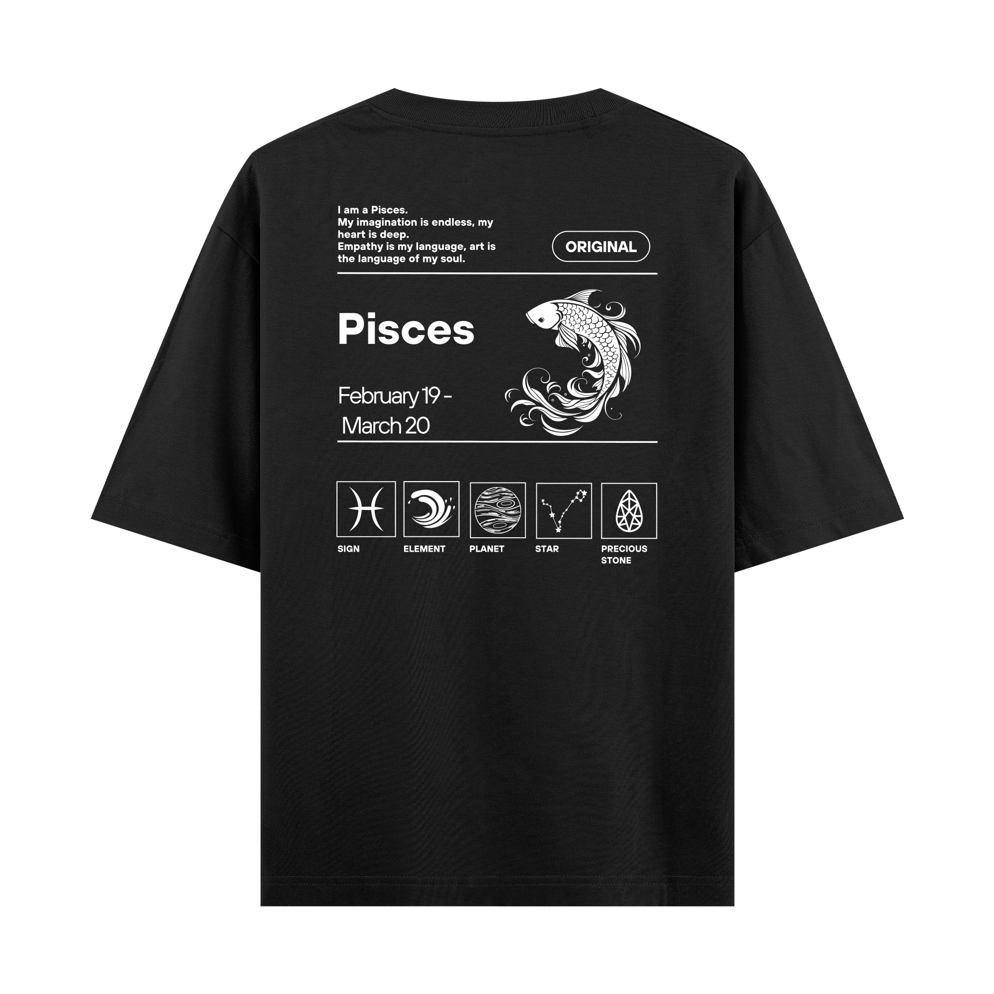 Pisces - Oversize T-shirt
