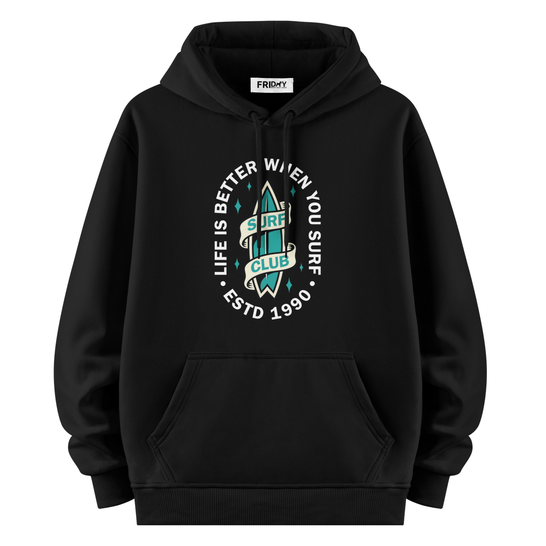 Surf Club - Oversize Hoodie