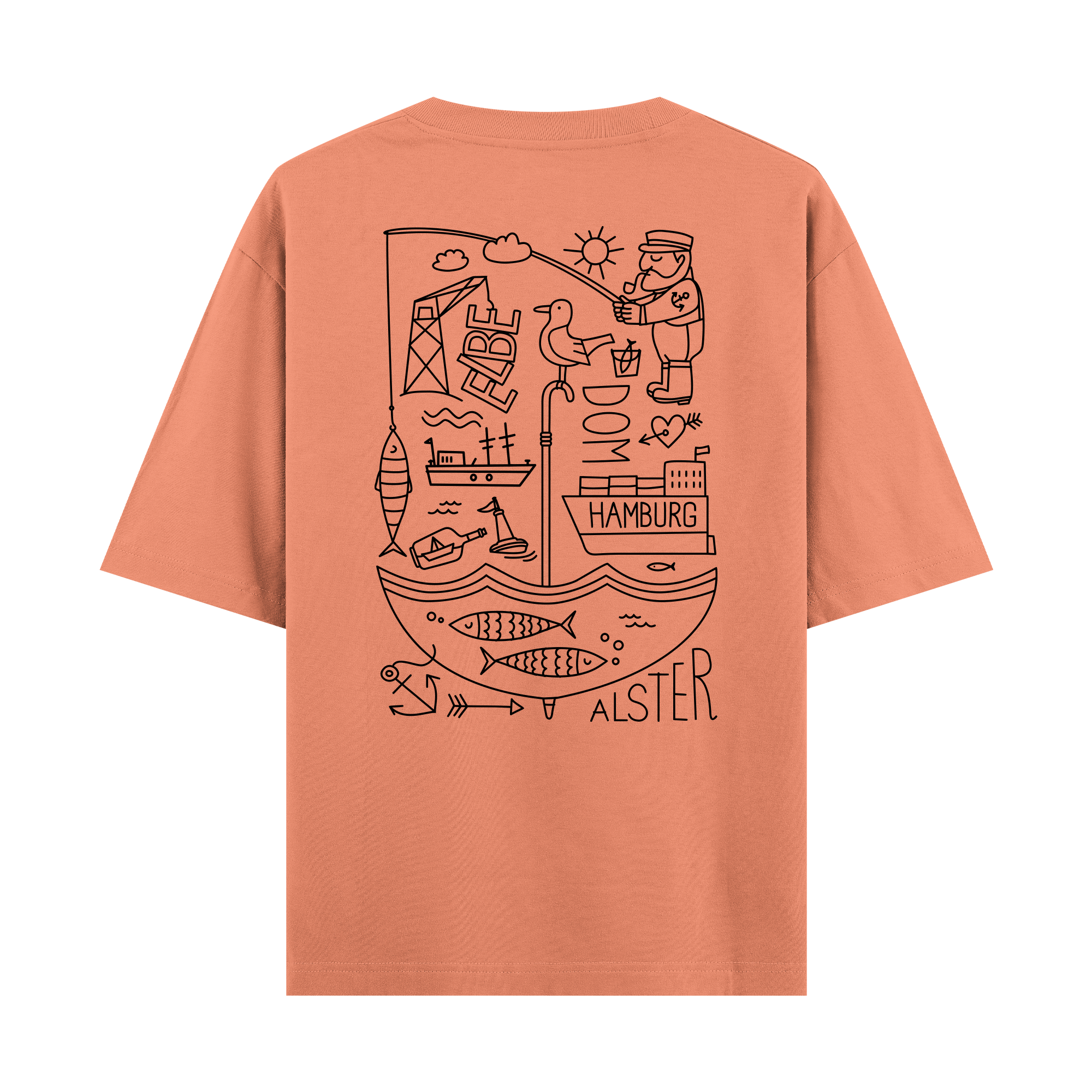 Hamburg II - Oversize T-shirt