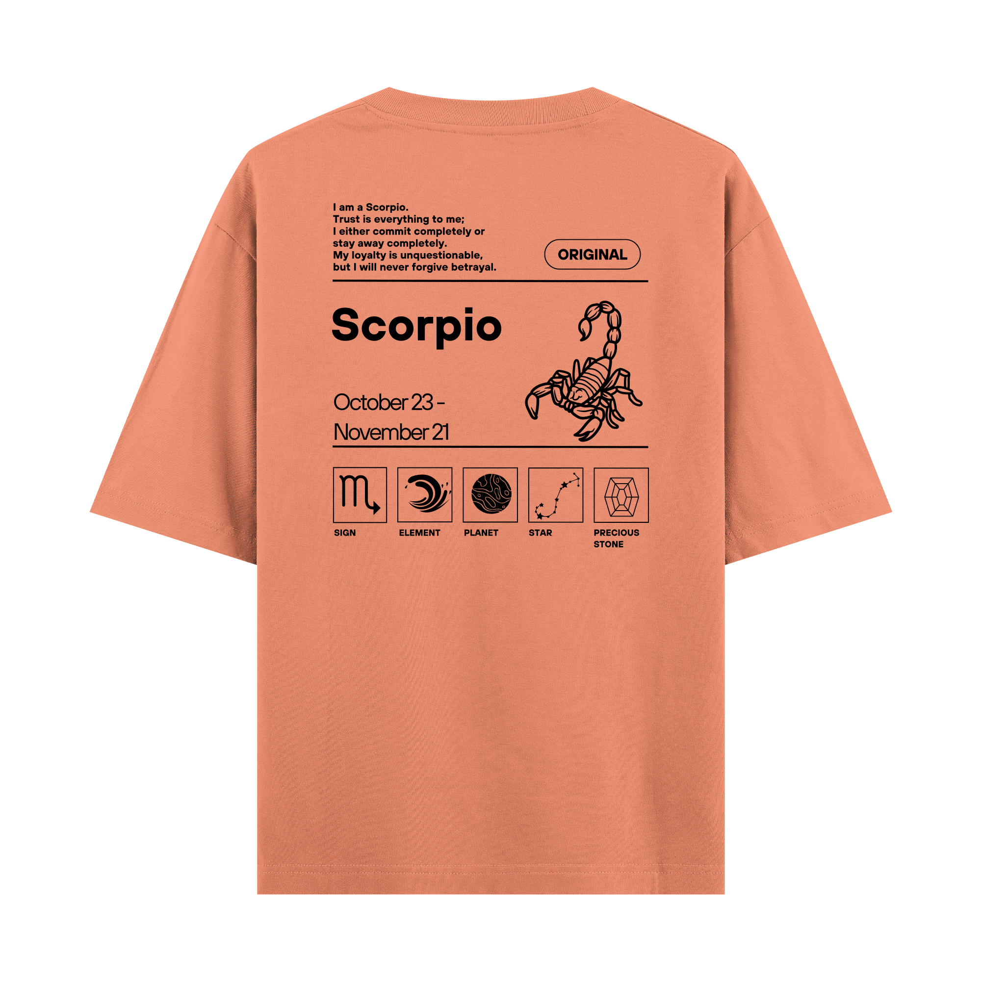 Scorpio - Oversize T-shirt