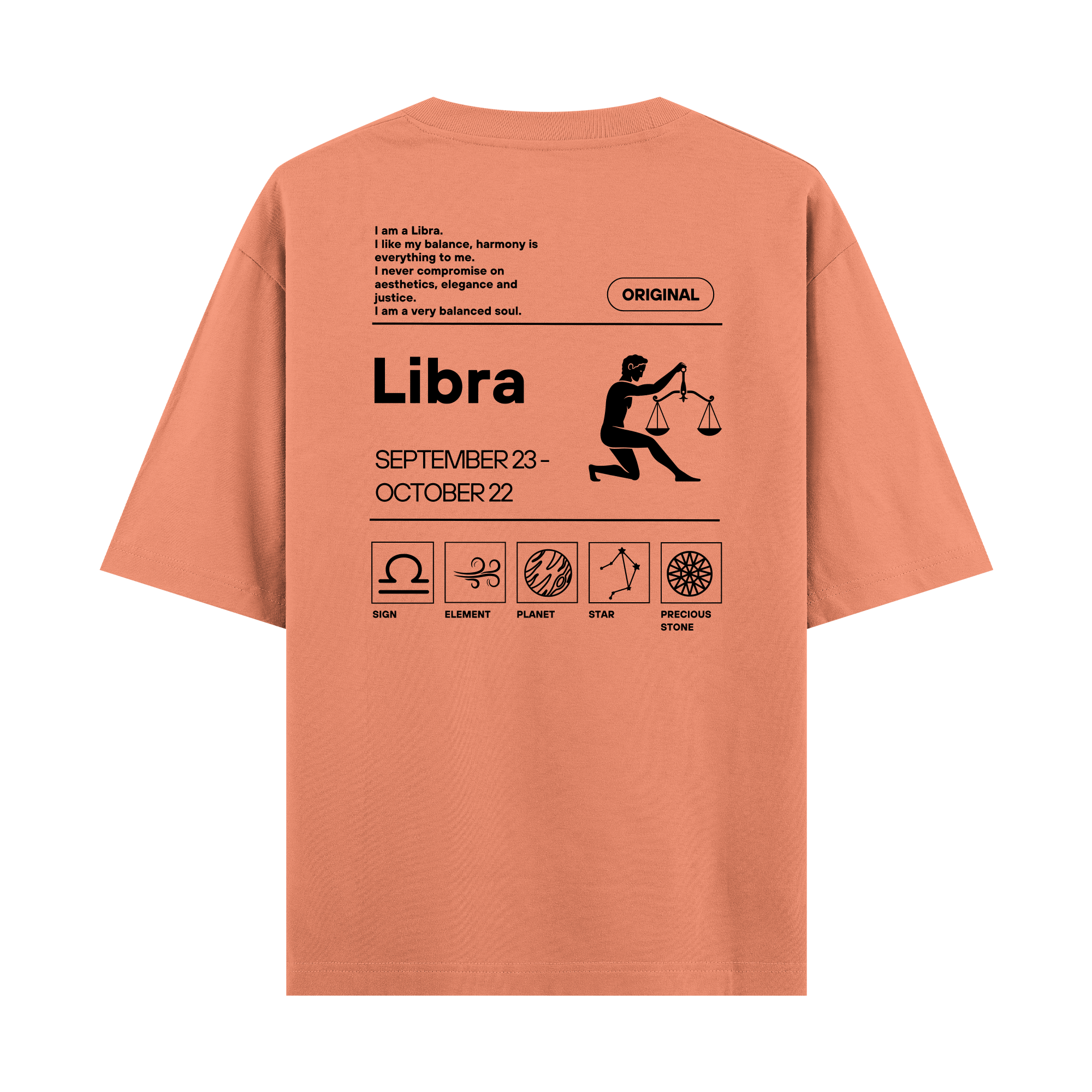 Libra - Oversize T-shirt