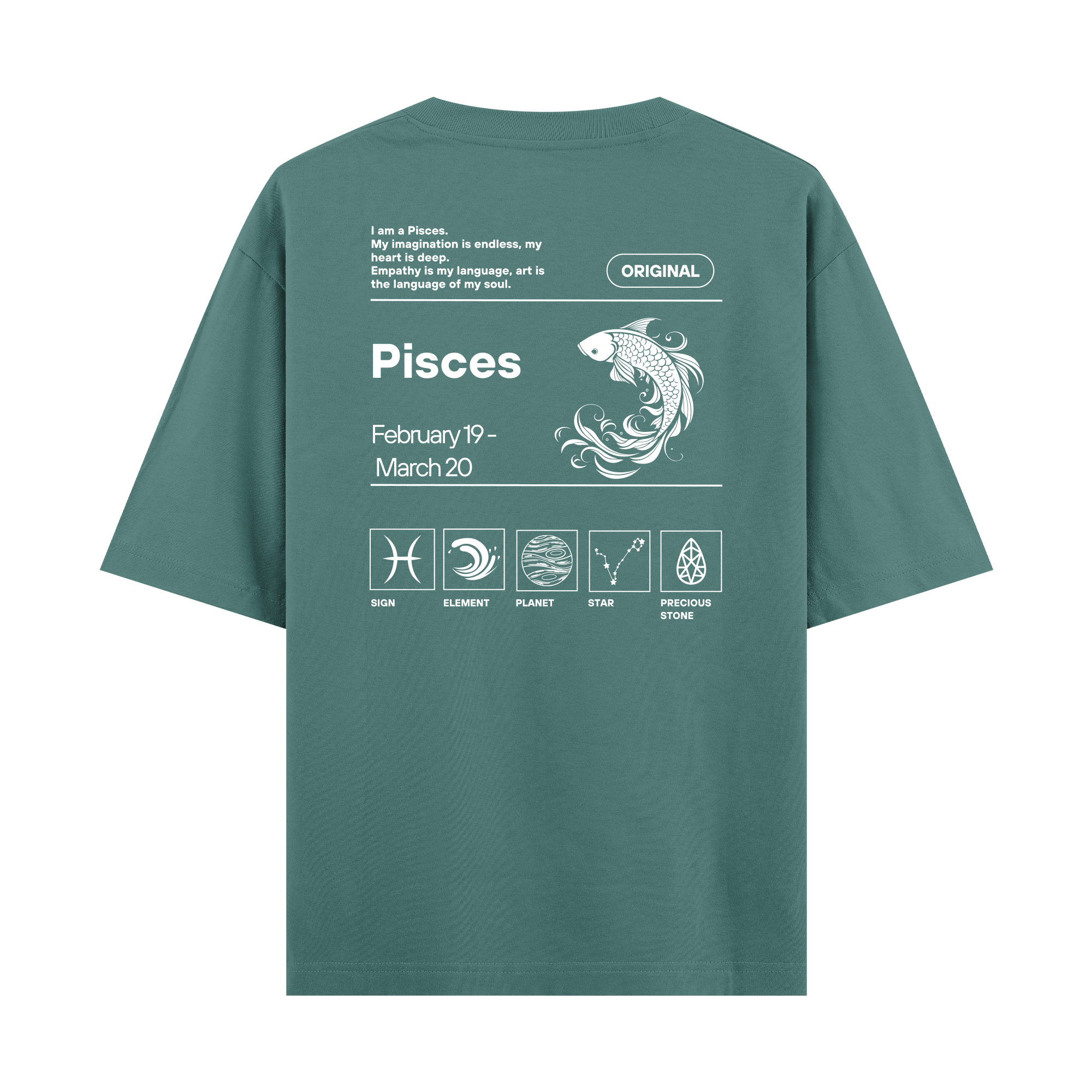 Pisces - Oversize T-shirt