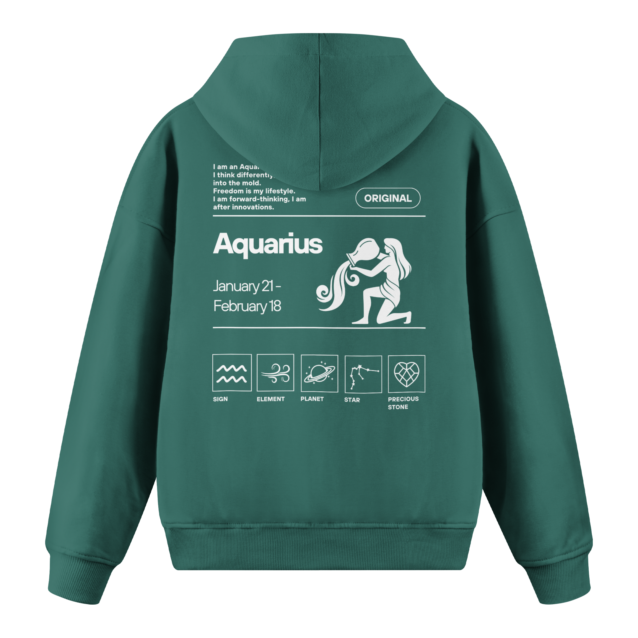Aquarius - Regular Fit Hoodie