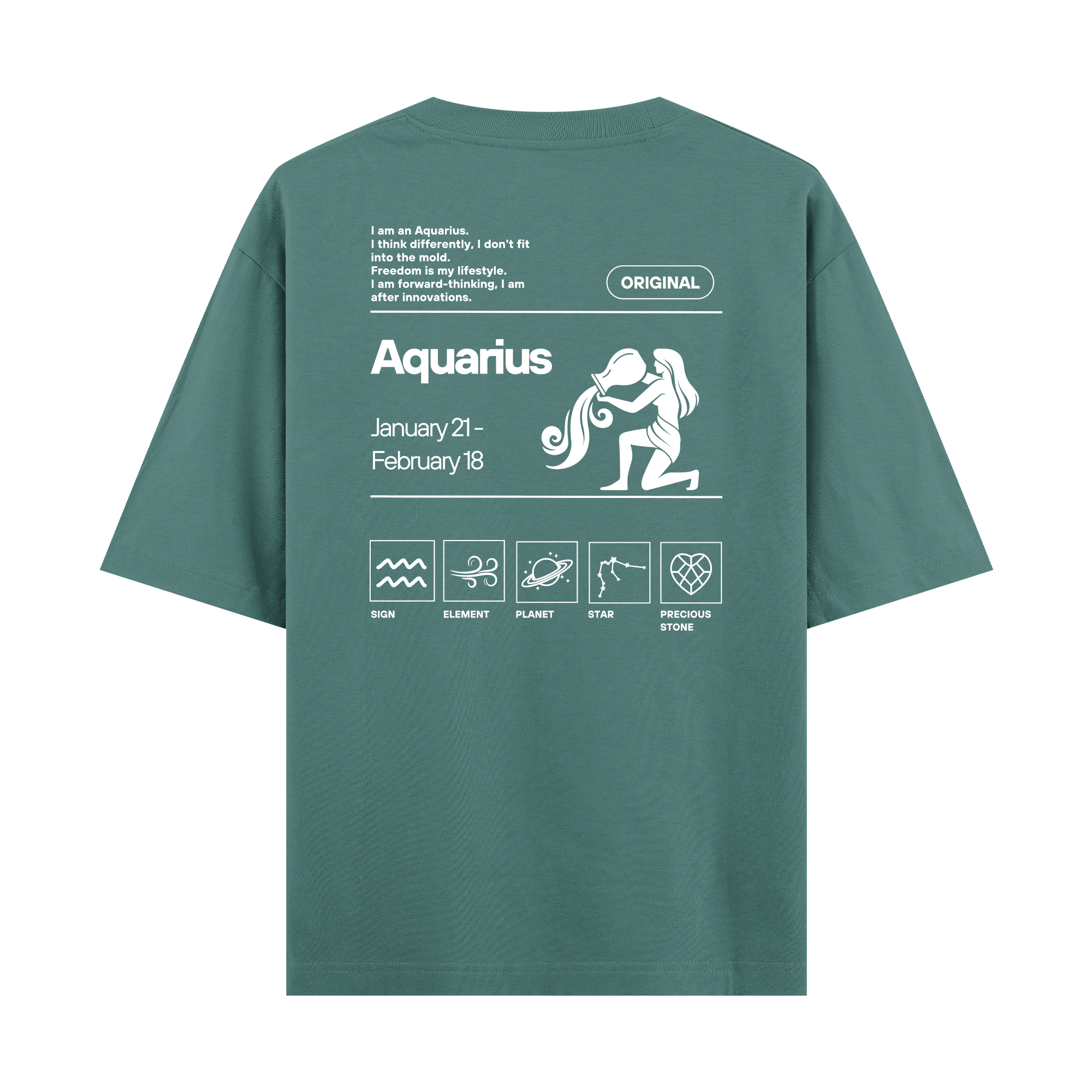 Aquarius - Oversize T-shirt